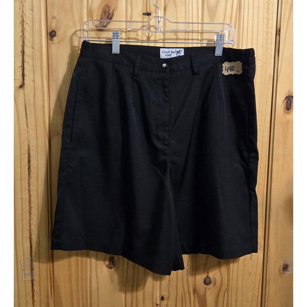 Coral Bay Florida‎ Women's Golf Shorts Size 10 Black Active Wear Pockets Stretch